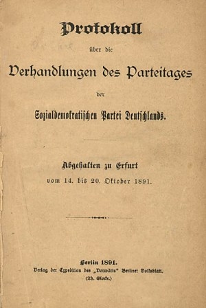 The Erfurt Programme (1891) and the Merger Formula (Slides)