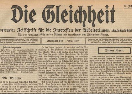 Call for Subscriptions: ‘Die Gleichheit’ (1892)